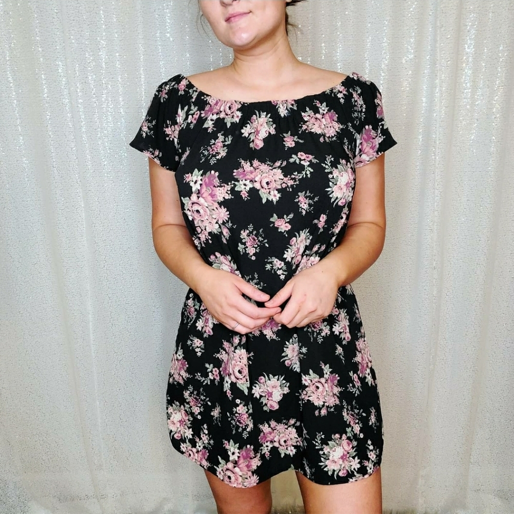 Off The Shoulder Floral Dress